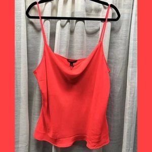 Neon Watermelon Pink Banana Republic Tank XL Crepe